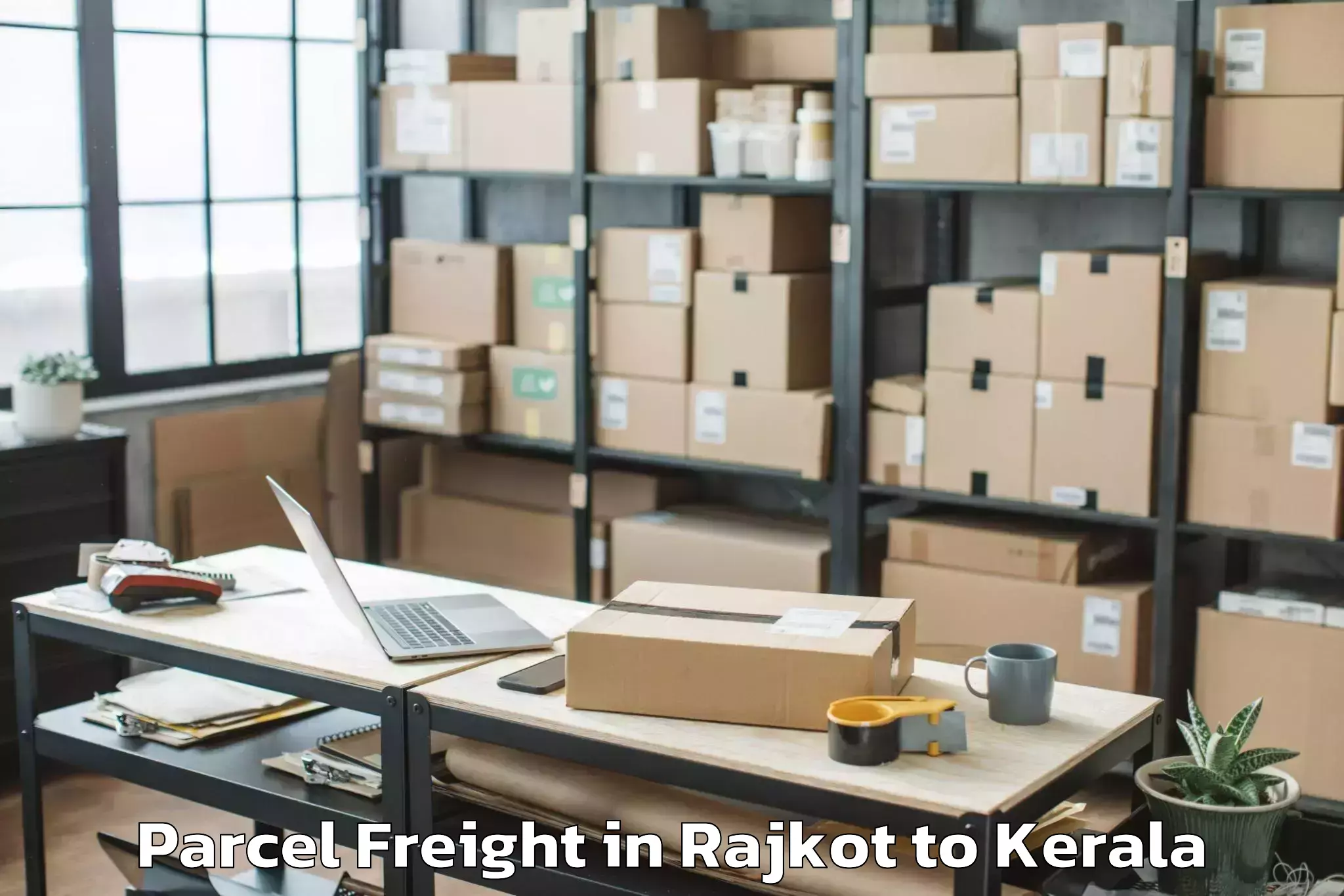 Leading Rajkot to Guruvayoor Parcel Freight Provider